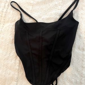 Forever 21 black corset top